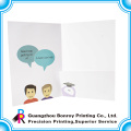 China popular colorful printing a4 size paper folder wholesale